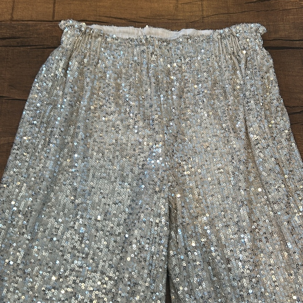Beautiful silver sequin pants - Picture 2 of 2